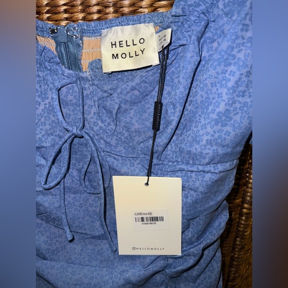 🧵💙 Blue Mini Dress by Hello Molly 💙🧵 Size Small BNWT RRP $85 - Picture 9 of 13